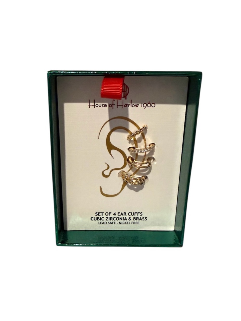 House of Harlow Set of 4 Gold Tone Ear Cuffs